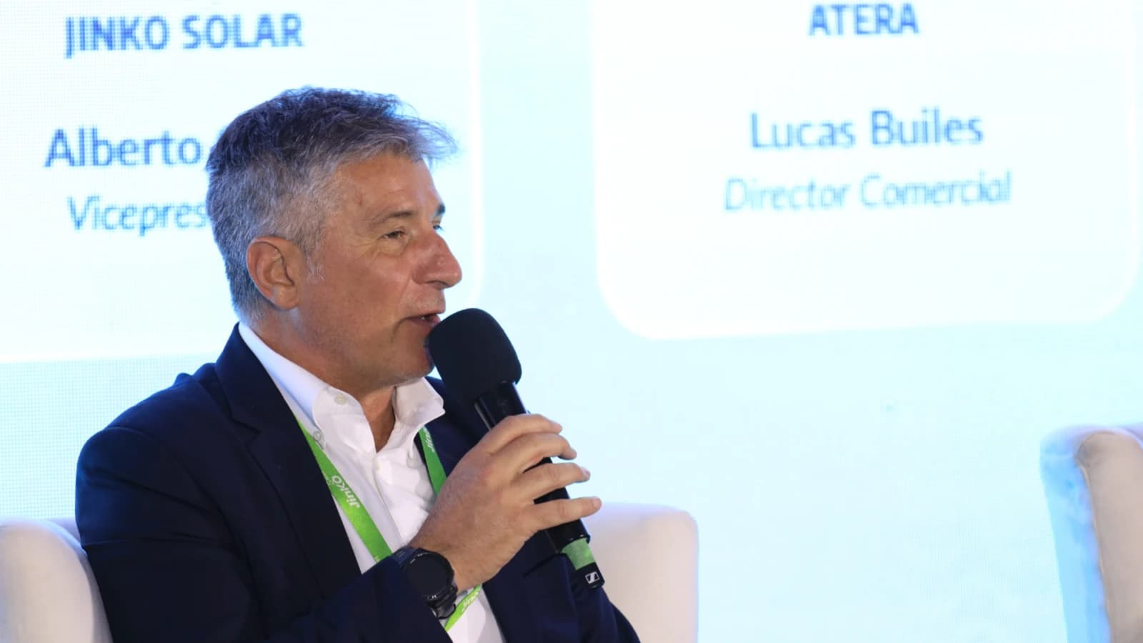 Alberto Cuter, vicepresidente de Jinko Solar, en FES Guatemala.