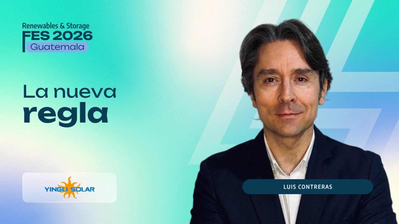 Luis Contreras, Managing Director para Europa y Latinoamérica de Yingli Solar, en FES Guatemala