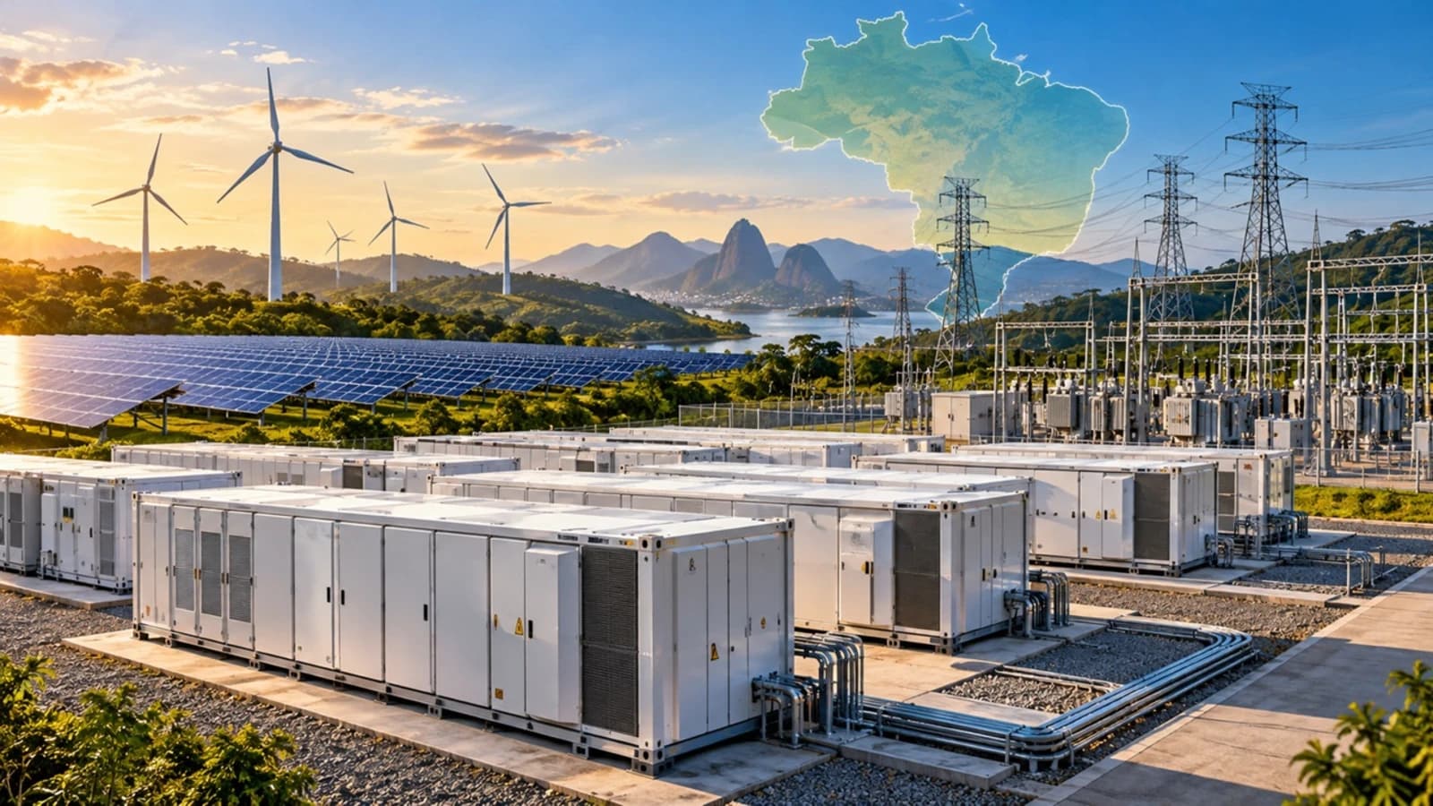 Brasil prevé alcanzar 7,2 GW de capacidad de almacenamiento mediante sistemas de baterías (BESS) hacia 2036